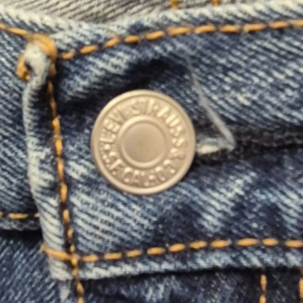 Levi Strauss men's 505 dark wash denim blue‎ jeans 36x30 100% Cotton
